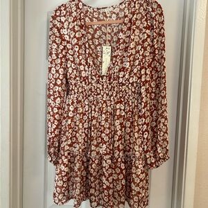 ENDLESS BLUE Floral Dress - Medium, NWT